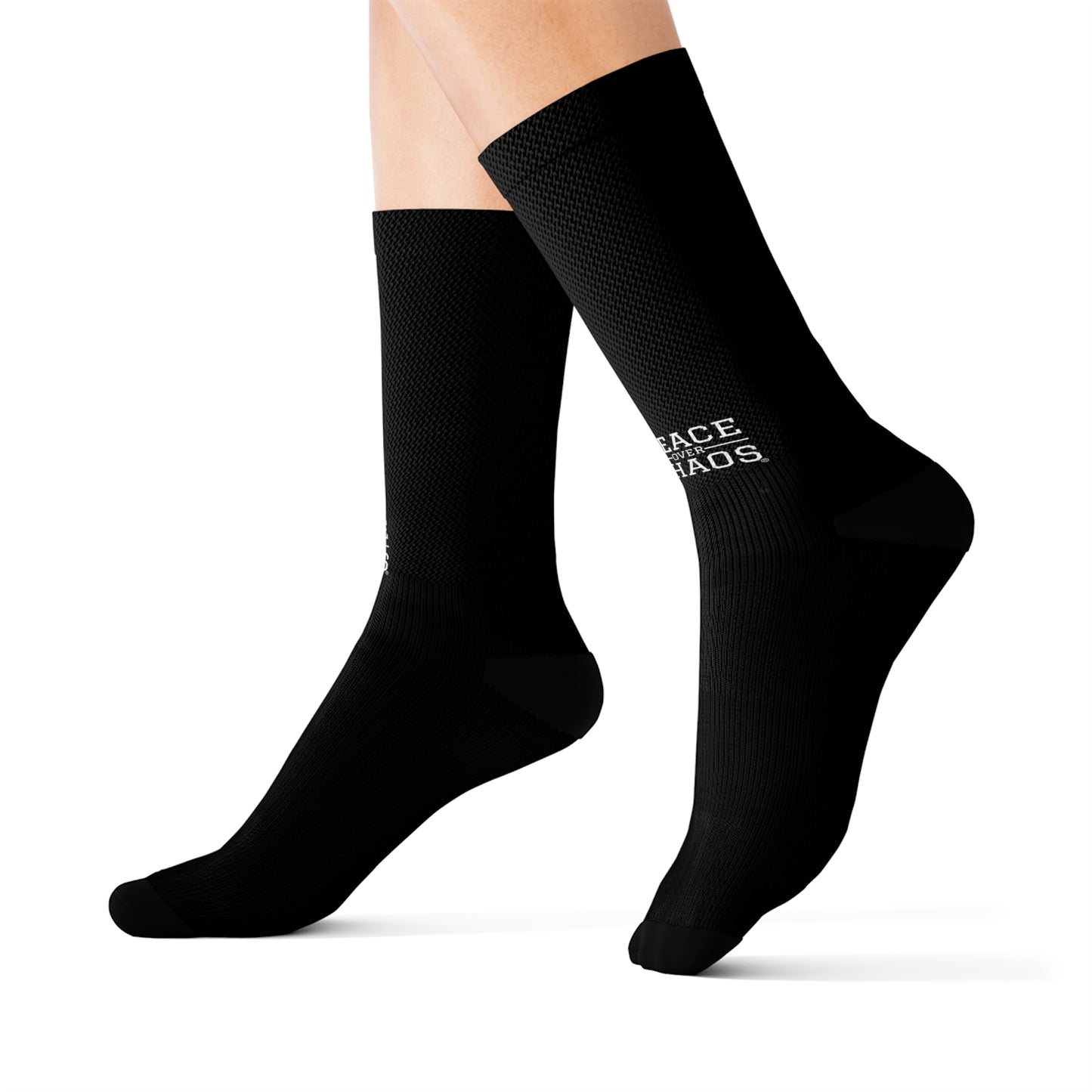 Black Sublimation Socks