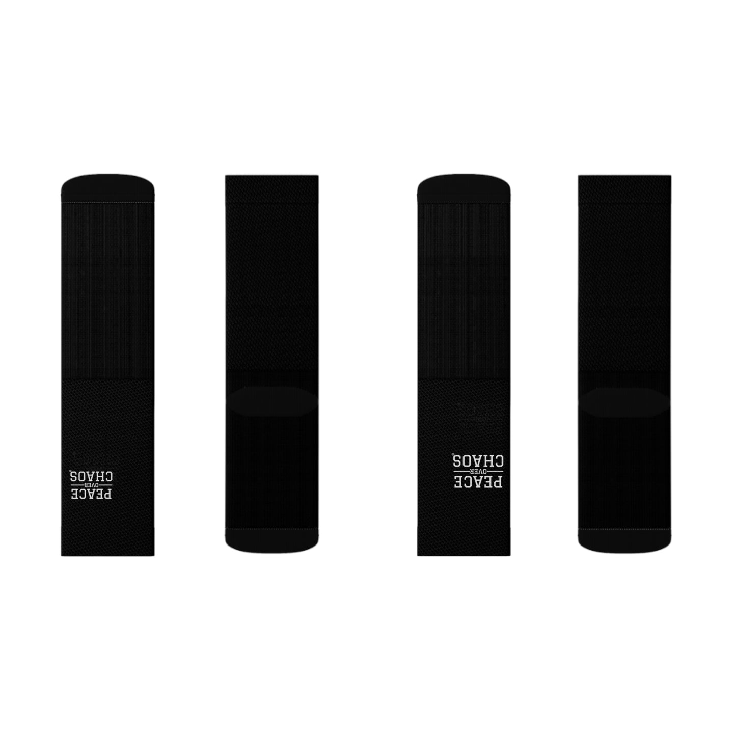 Black Sublimation Socks