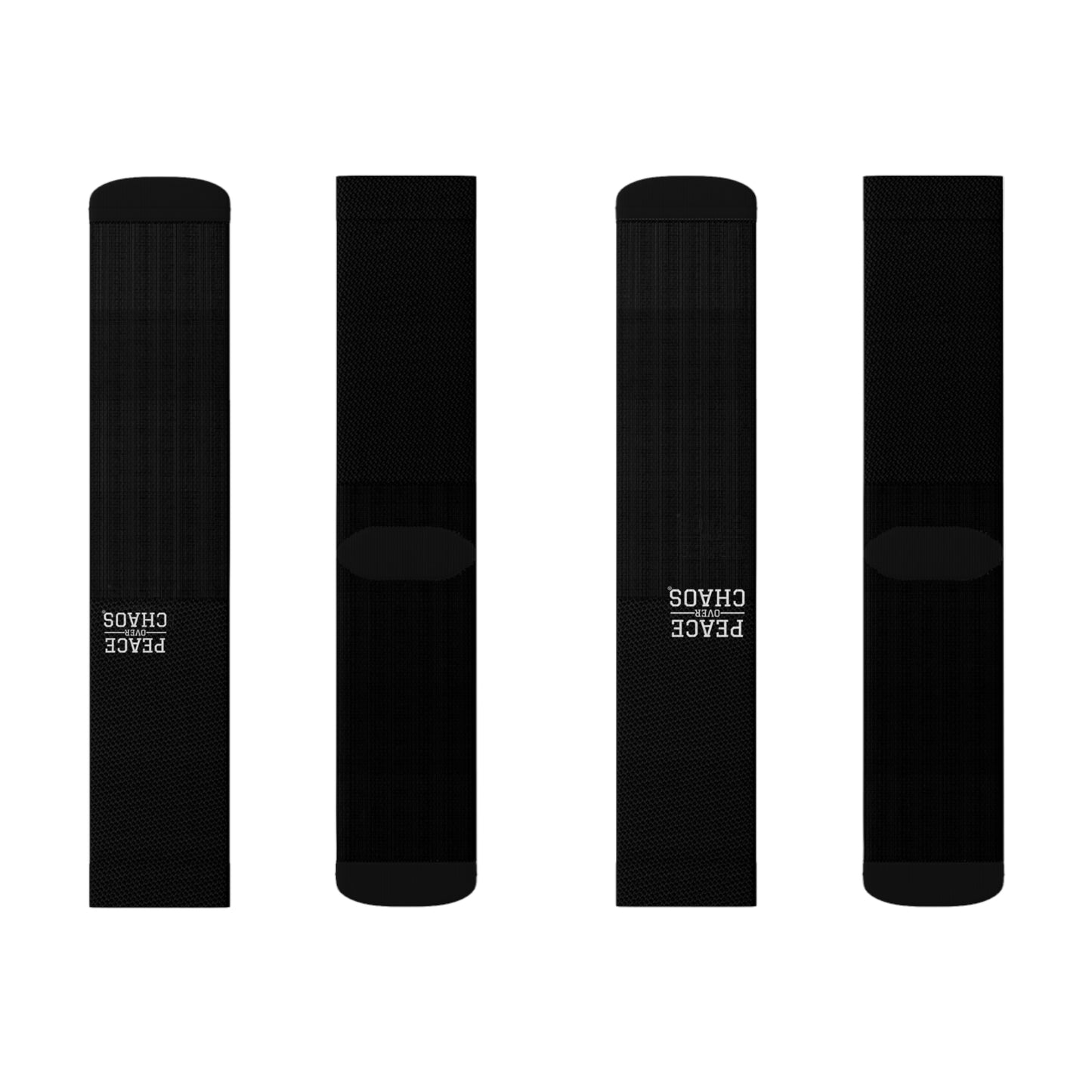 Black Sublimation Socks