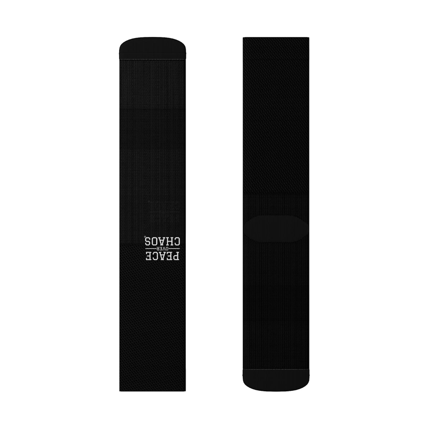 Black Sublimation Socks