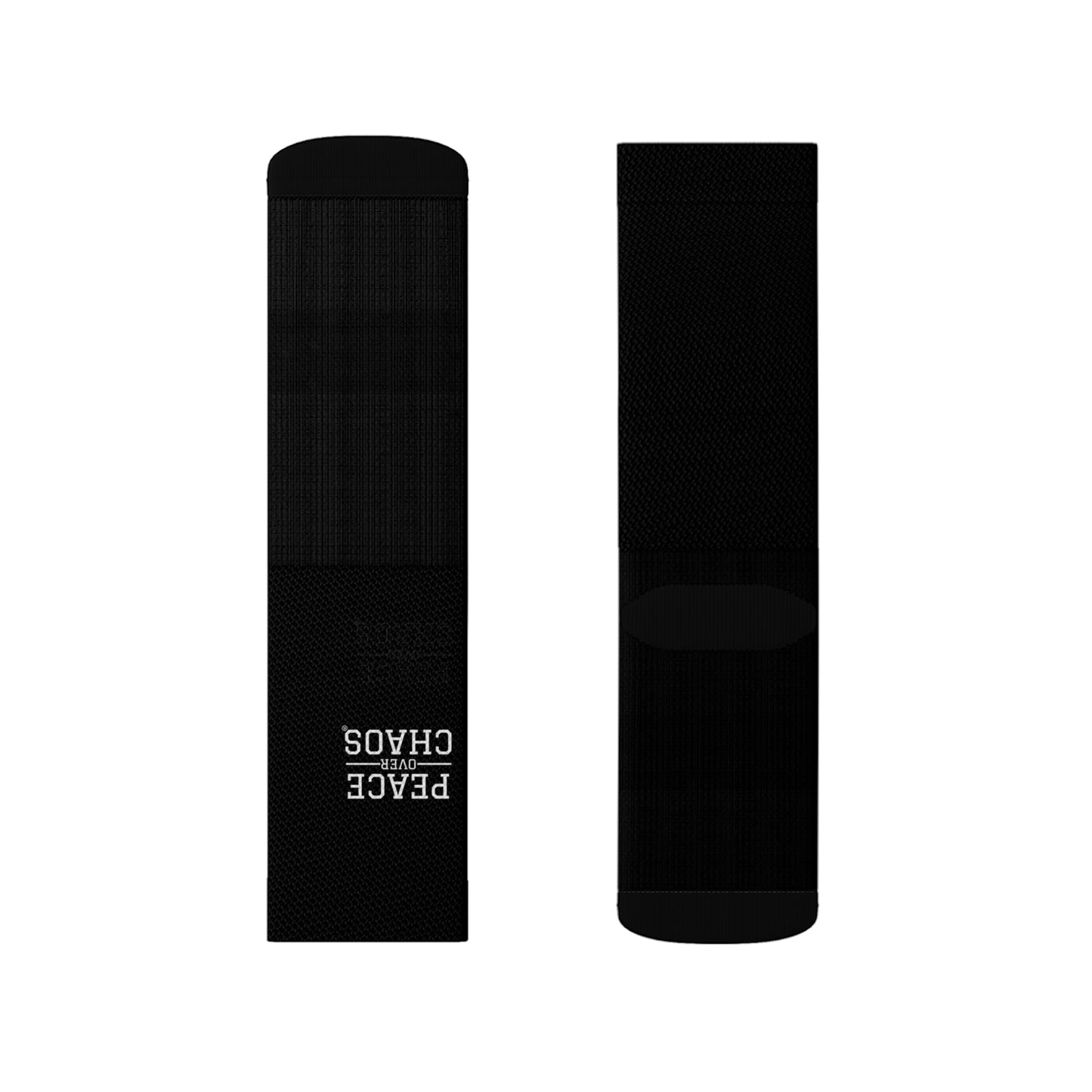 Black Sublimation Socks