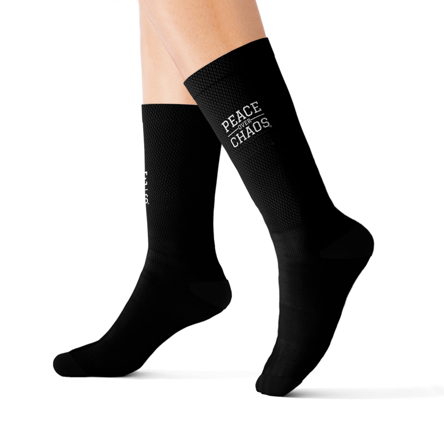 Black Sublimation Socks