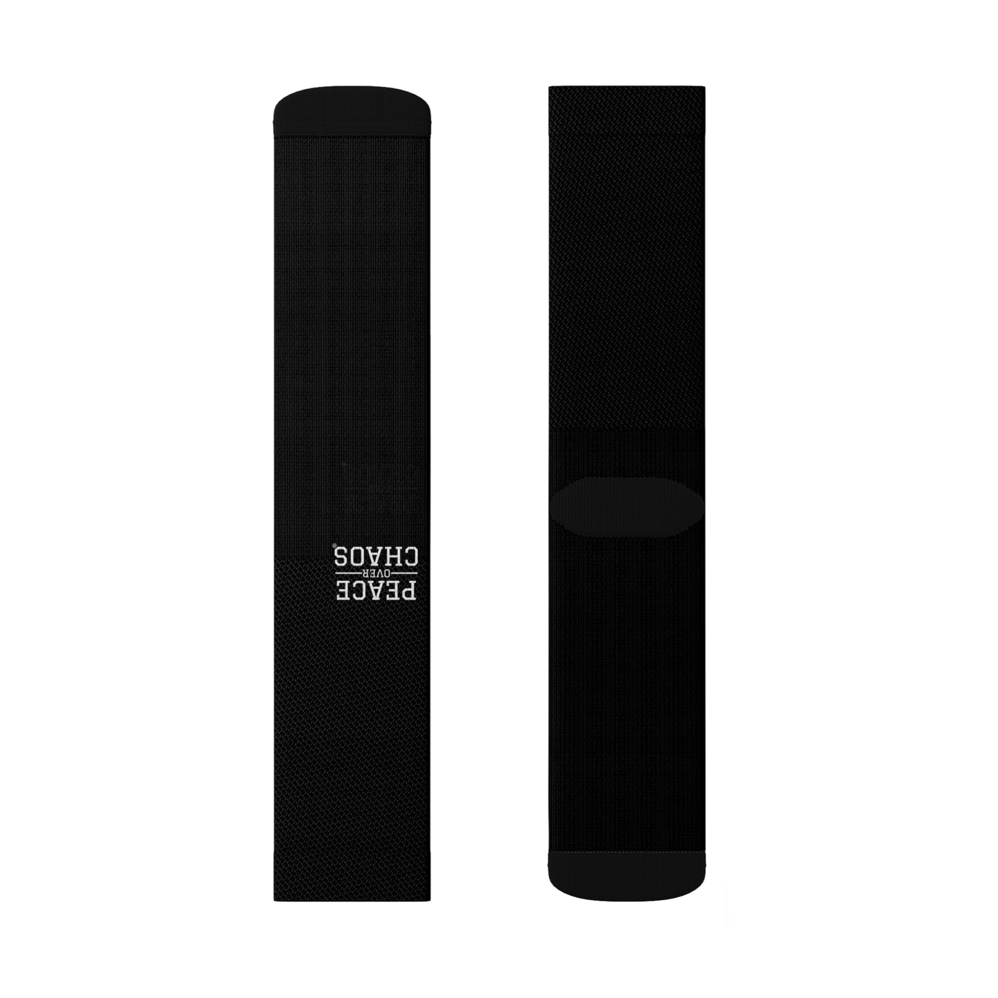 Black Sublimation Socks